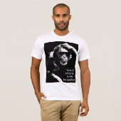 Denken aan de Monkey Shakespeare Quote Pop Art Man T-shirt (Voorkant volledig)