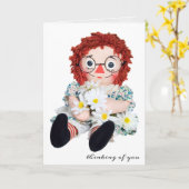 denken aan doll en didisies kaart (Gele Bloem)