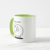 Denken aan Ewe Lamb Sheep Schattigee Cartoon Mok (Voorkant links)