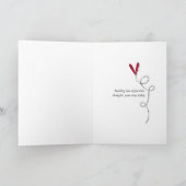 denken aan fancy rode tulpen op hout kaart (Binnen)