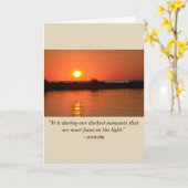 Denken aan je aanmoediging kaart (Gele Bloem)