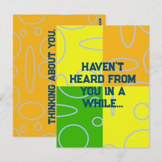 Denken aan je Briefkaart (Voorkant / Achterkant)