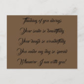 denken aan je briefkaart (Voorkant)