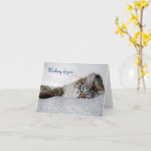 Denken aan je briefkaart (blanco) (Gele Bloem)