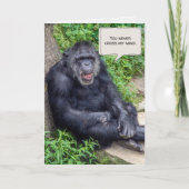 denken aan je chimpansee kaart (Voorkant)