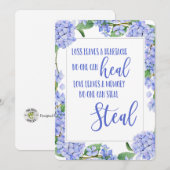 denken aan je condoleances verlies geliefd feestdagenkaart (Voorkant / Achterkant)