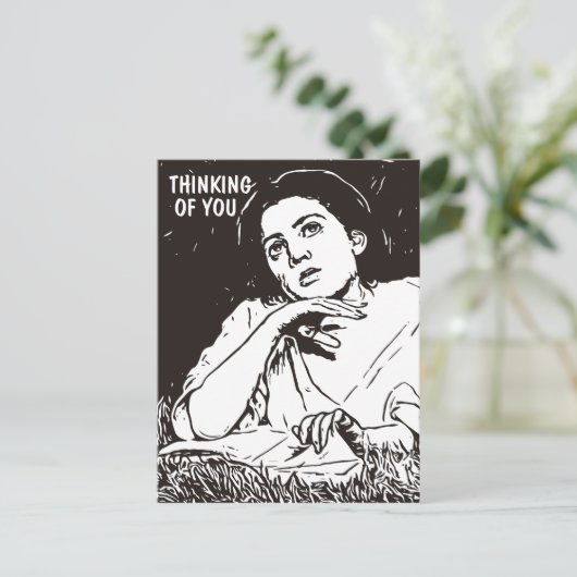 DENKEN AAN JE   DAME BRIEFKAARTEN (Staand voorkant)