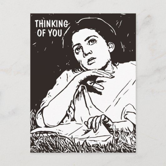 DENKEN AAN JE   DAME BRIEFKAARTEN (Voorkant)