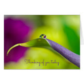 denken aan je dewdrop op het blad (Voorkant Horizontaal)