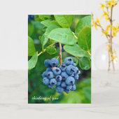 denken aan je eigen bosbessen op struik kaart (Gele Bloem)