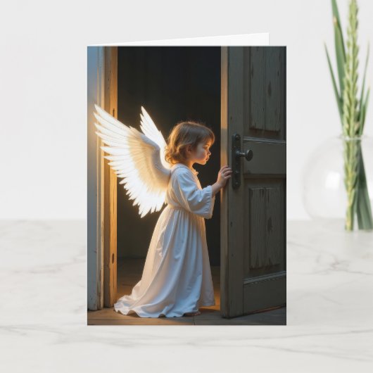 Denken aan je engel kind kaart (Voorkant)