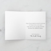 Denken aan je Flower Sympathy Card Kaart (Binnen)