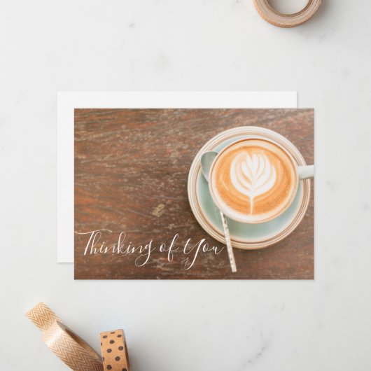 Denken aan je foto notitiekaartje (Voorkant / Achterkant in situ)