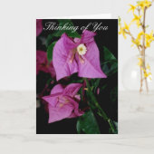 Denken aan je gedicht kaart (Gele Bloem)