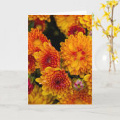 Denken aan je geel met oranje moeder kaart (Gele Bloem)