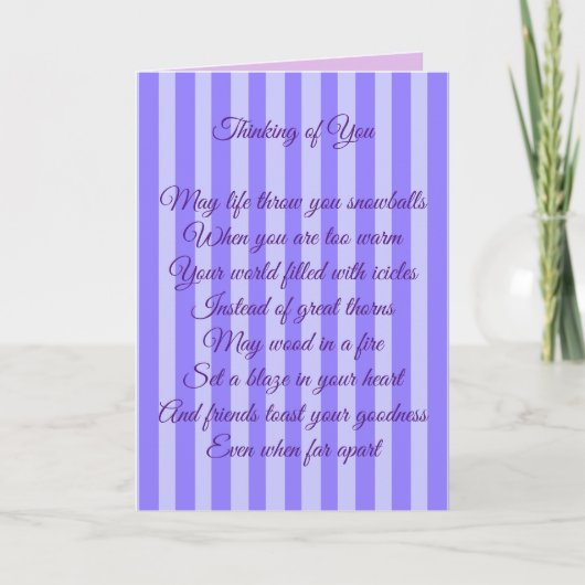 Denken aan je gepersonaliseerd kaart (Voorkant)