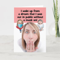 Denken aan je gezichtsmasker Stress Dream Humor