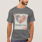 Denken aan je hart T-shirt voor mannen (Voorkant)