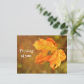 Denken aan je Herfst Briefkaart (Staand voorkant)