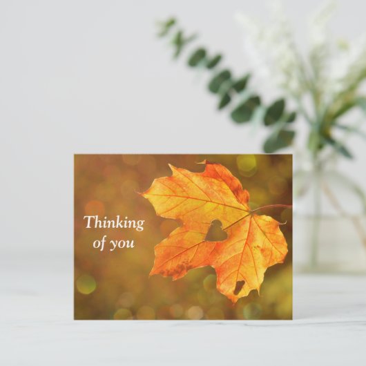 Denken aan je Herfst Briefkaart (Staand voorkant)