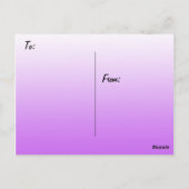 Denken aan je Hibiscus Purple Flowers Briefkaart (Achterkant)