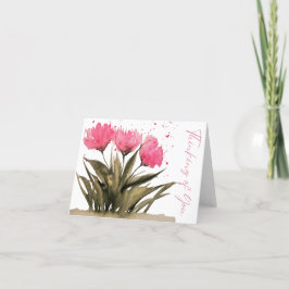 Denken aan je Kaart- Blank Inside Bedankkaart