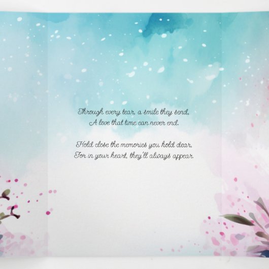 Denken aan je kaart voor herinnering (Binnenkant midden)