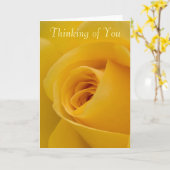 Denken aan je Kaart - Yellow Rose Flower (Gele Bloem)