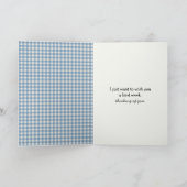 Denken aan je kat slapen op een schommelstoel kaart (Binnen)