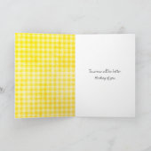 Denken aan je kikker op een zonnebloem kaart (Binnen)