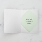 denken aan je konijntje in de bloempot kaart (Binnen)