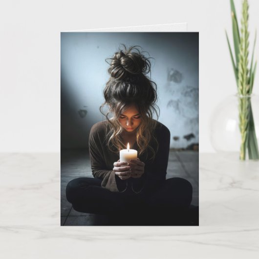Denken aan je meisje in een donkere kamer kaart (Voorkant)