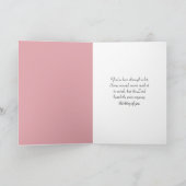 Denken aan je meisje op Cherry Tree Swing Kaart (Binnen)