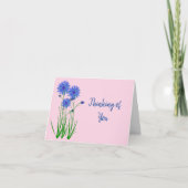 Denken aan je non gevouwen Wenskaart Kaart (Voorkant)