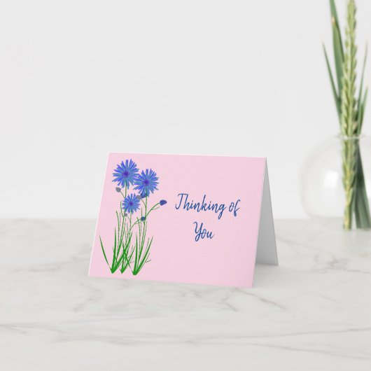 Denken aan je non gevouwen Wenskaart Kaart (Voorkant)