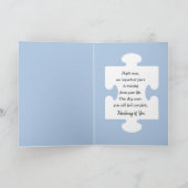 Denken aan je ontbrekende puzzelstukje kaart (Binnen)