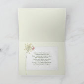 denken aan je oude teacup met daisy bouquet kaart (Binnen)