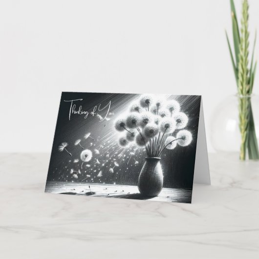 Denken aan je paardenbloem bos kaart (Voorkant)