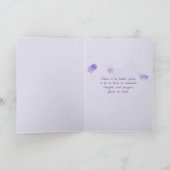 denken aan je paarse dageraad met bubbels kaart (Binnen)