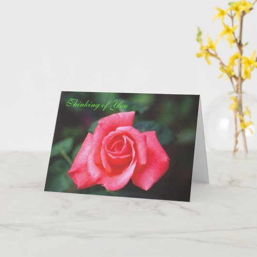 Denken aan je Roos Kaart (Gele Bloem)