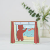 Denken aan je Schattigee teddybeer die je mist Briefkaart (Staand voorkant)