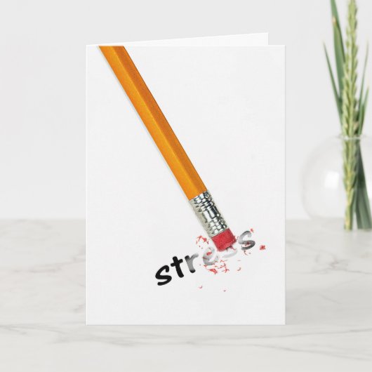 Denken aan je stress gum kaart (Voorkant)