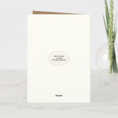 Denken aan je teddybeer met wildflower boeket kaart (Achterkant)