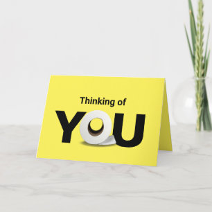 denken aan je toiletpapierrol kaart