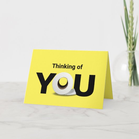 denken aan je toiletpapierrol kaart (Voorkant)