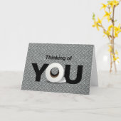 denken aan je toiletpapierrol kaart (Gele Bloem)