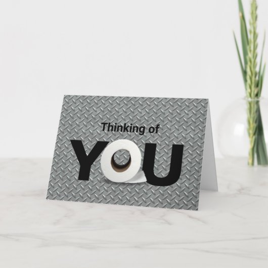 denken aan je toiletpapierrol kaart (Voorkant)