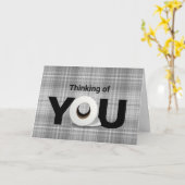 denken aan je toiletpapierrol kaart (Gele Bloem)