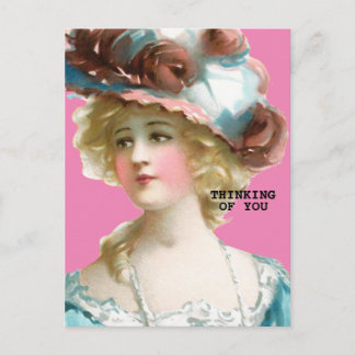 DENKEN AAN JE VICTORIAANS DAME BRIEFKAART