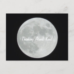 Denken aan je volle maan briefkaart